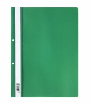 Папка с пластиковым скоросшивателем STAFF, зеленая