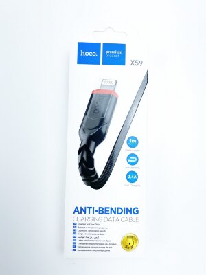 Кабель передачи данных hoco X59 iP 2.4А 1м черный