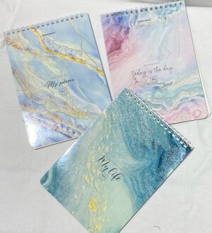 Блокнот А5 146х206мм, 60л,BRAUBERG, Мрамор