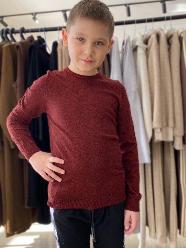 Лонгслив детский машинная вязка