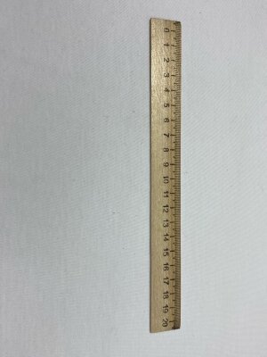 Линейка деревянная 20 см, ПИФАГОР