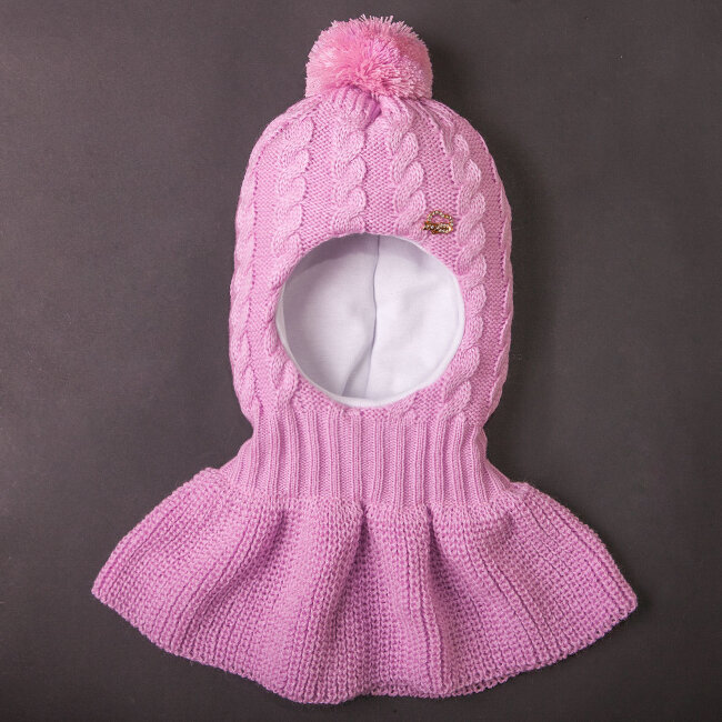 Шапка манишка зимняя для девочек