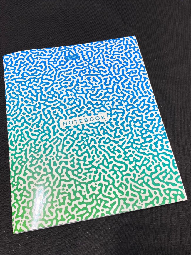 Тетрадь А5 40л. HATBER клетка,Радужные переливы