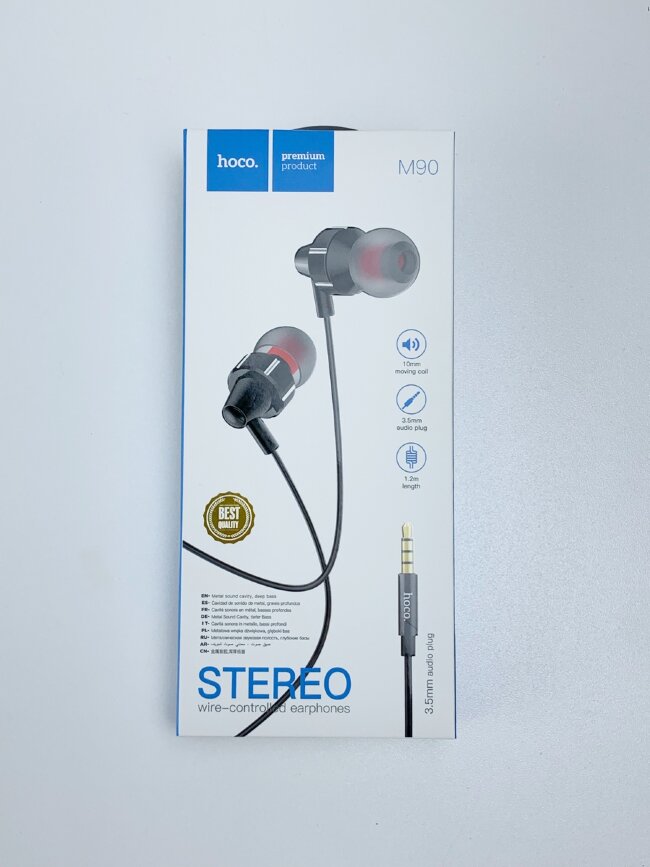 Наушники Hoco M90 Stereo 1.2м черные