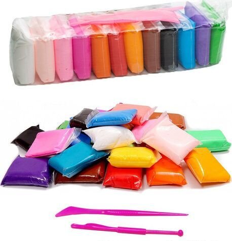 Пластелин воздушный 12цветов