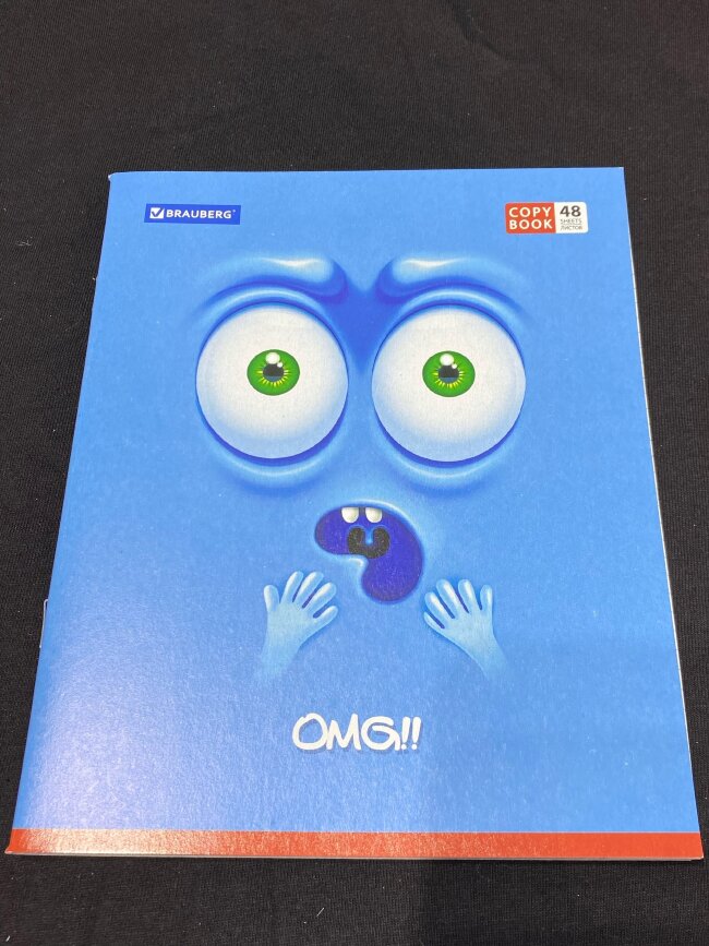 Тетрадь А5 48л. BRAUBERG клетка, МОРДАШКА