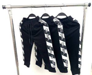 Штаны с лампасами на манжете