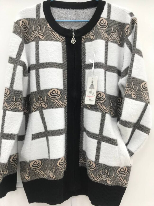 Желетка Kaijialai утепленная ангорка на замке