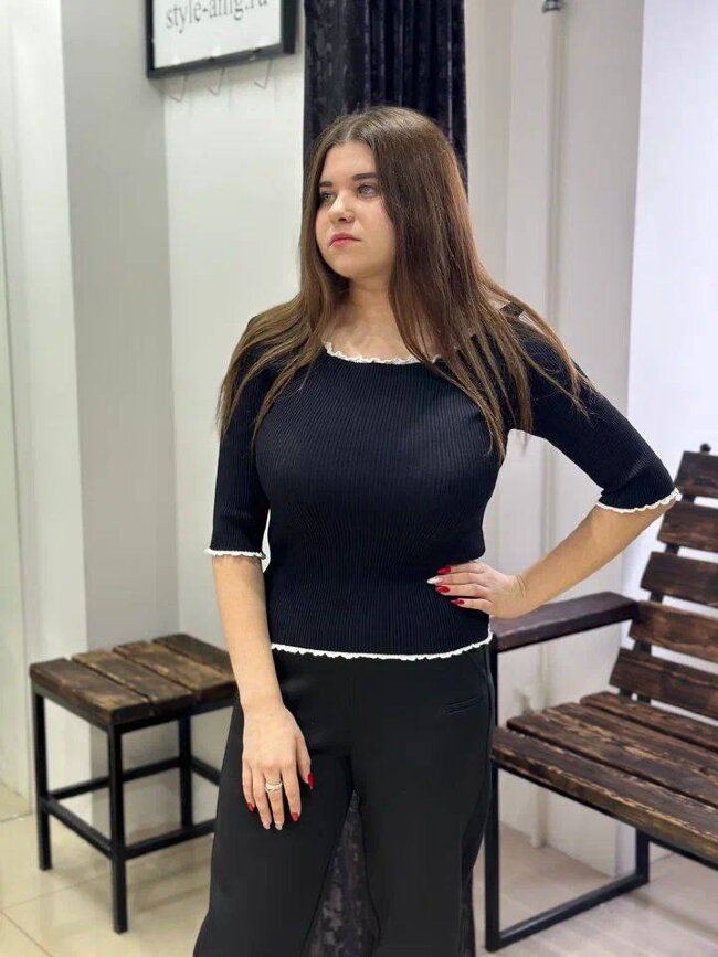 Кофта-рубчик женская