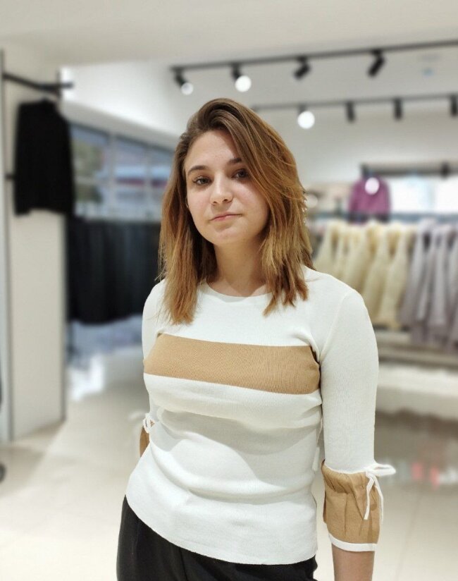 Кофта-рубчик женская