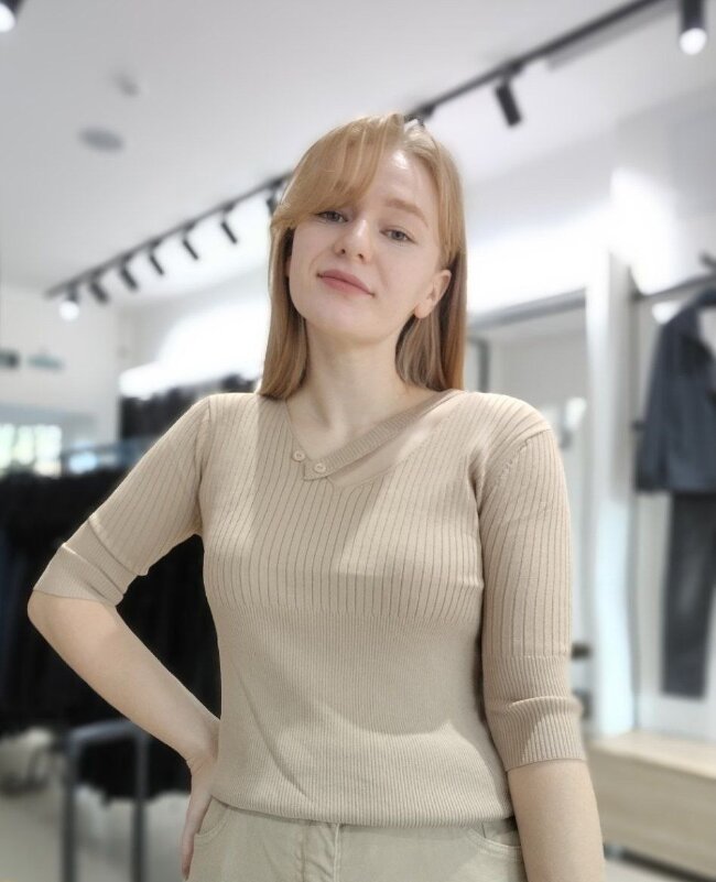 Кофта-рубчик женская