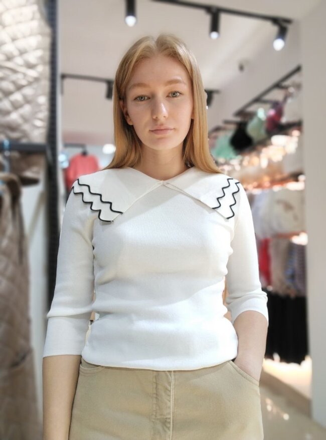 Кофта-рубчик женская