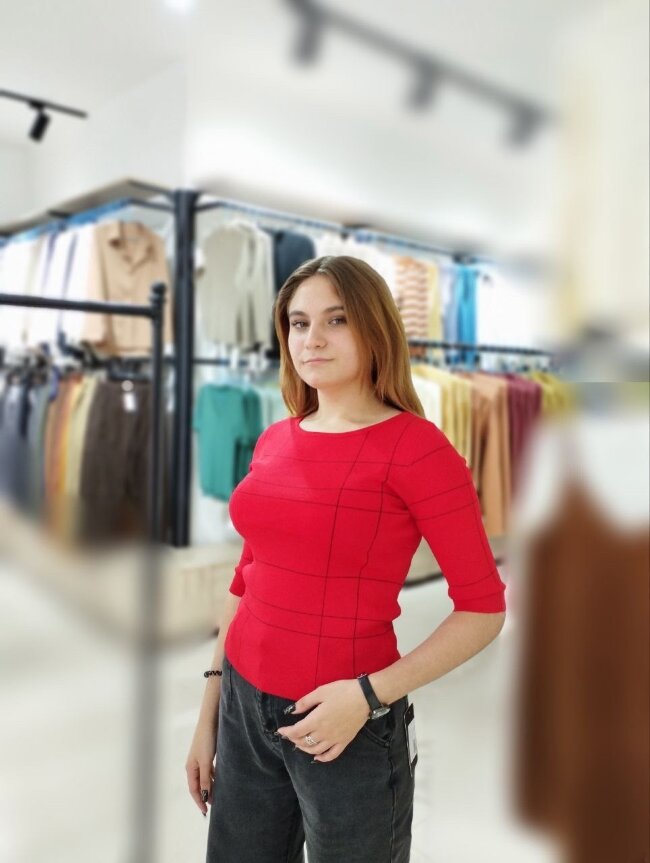 Кофта-рубчик женская