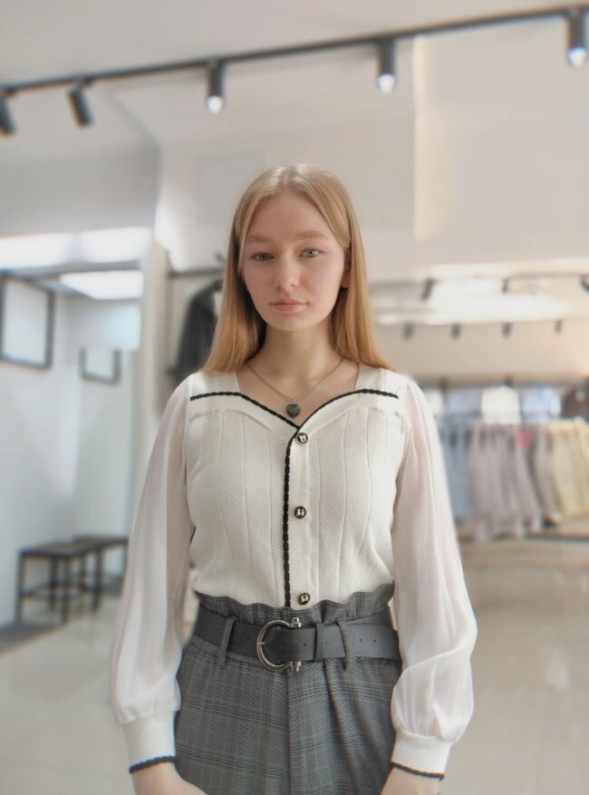 Кофта-рубчик женская