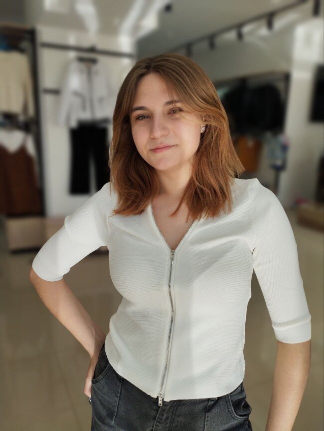 Кофта-рубчик женская