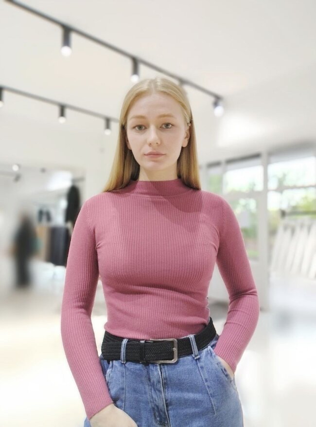 Кофта-рубчик длинный рукав