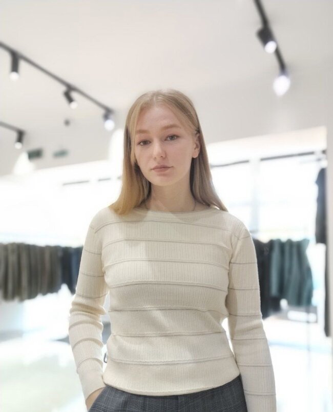 Кофта-рубчик длинный рукав