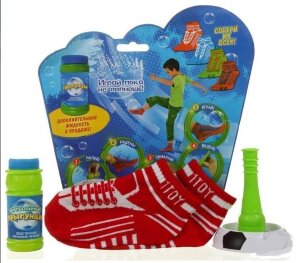 Эластичные мыльные пузыри Футбольные прыгунцы в комплекте с носками 1 пара