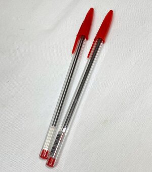 Ручка шариковая STAFF Basic Budget BP-04, КРАСНАЯ