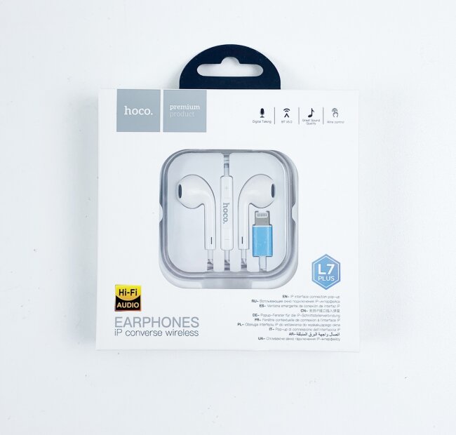 Наушники hoco L7 Plus iP белые