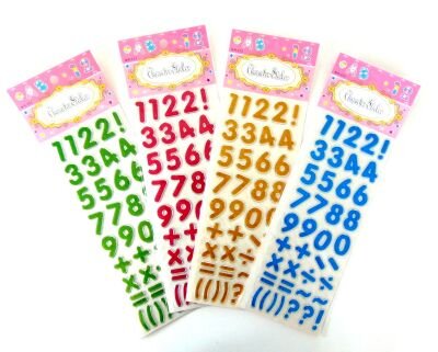 Набор стикеров Цифры 13*40 см