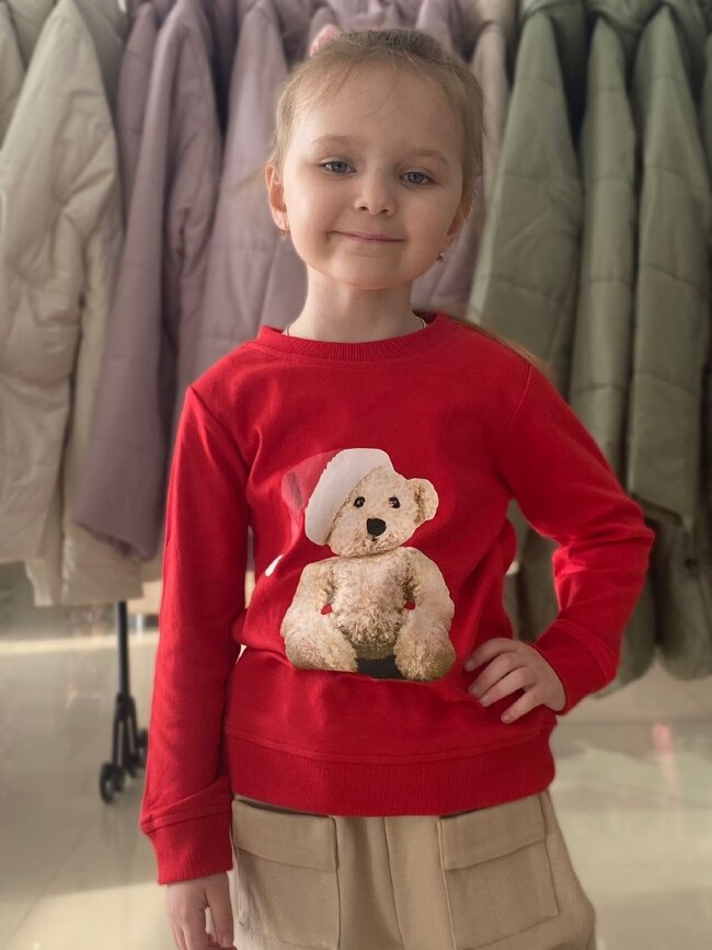 Кофта детская с мишкой
