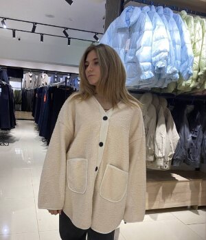 Кофта женская теплая на пуговицах