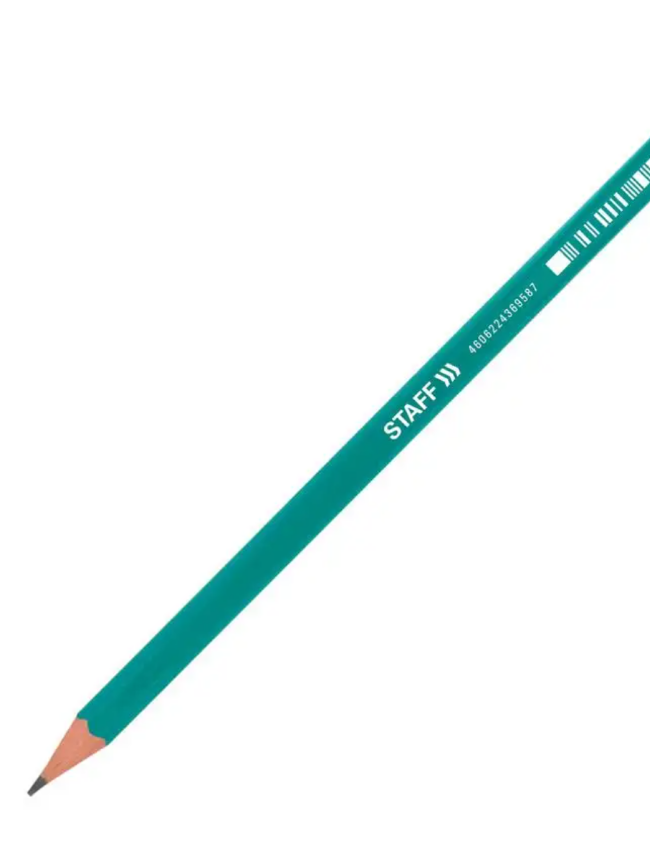 Карандаш чернографитный BRAUBERG, 1 шт., "Grass", НВ, с резинкой, пластиковый, зеленый корпус