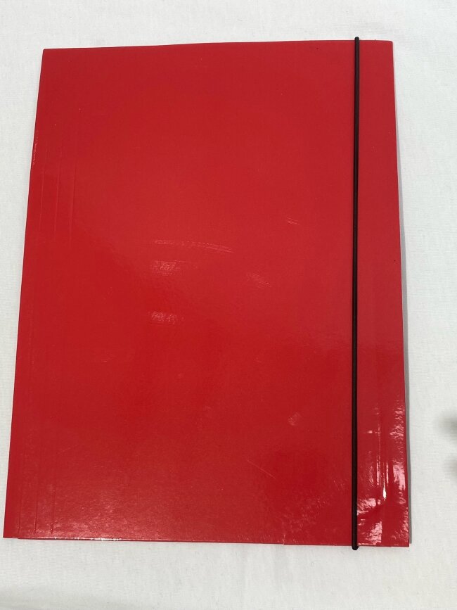 Папка картон на резинке А4