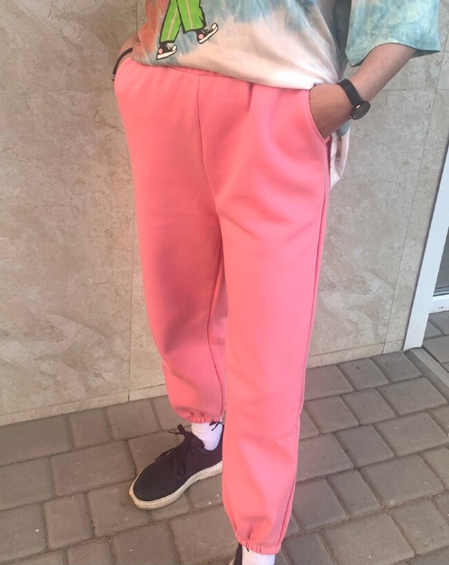 Штаны повседневные на резинке плотный