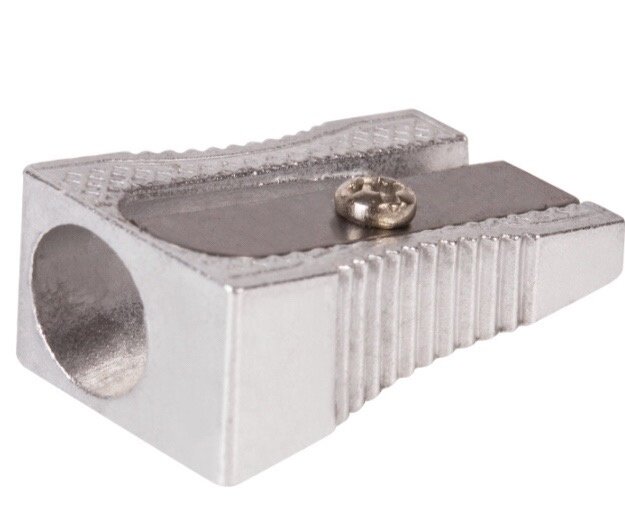 Точилка BRAUBERG "Style", металлическая клиновидная