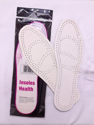 Стельки кожаные с основой из латекса