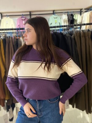 Джемпер женский полоса широкая