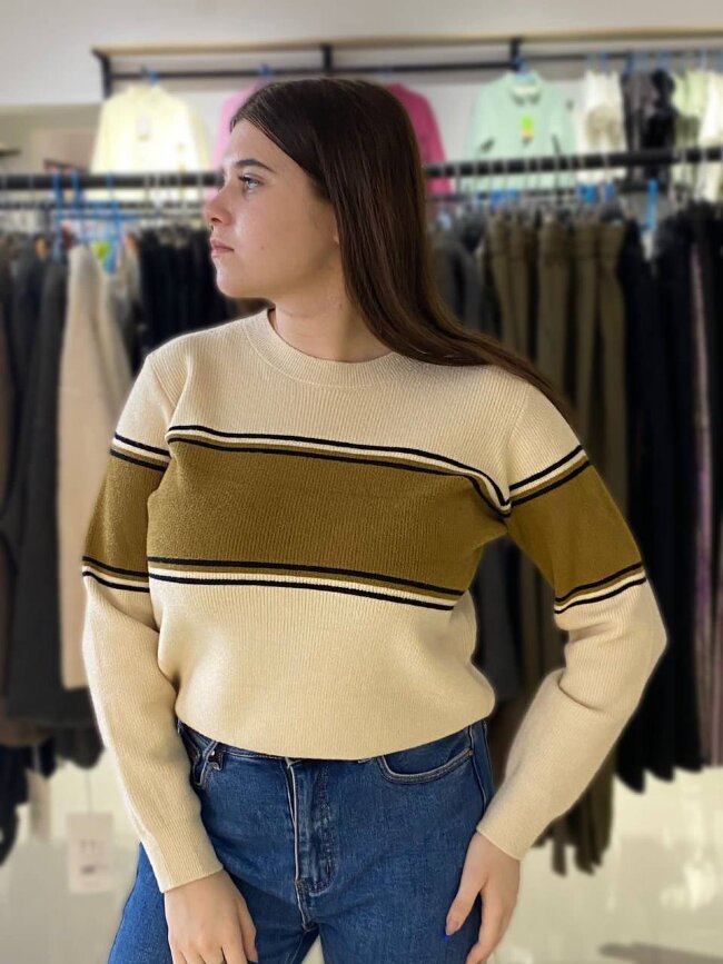 Джемпер женский полоса широкая