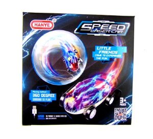 Машинка в шаре с набором для запуска,светящаяся