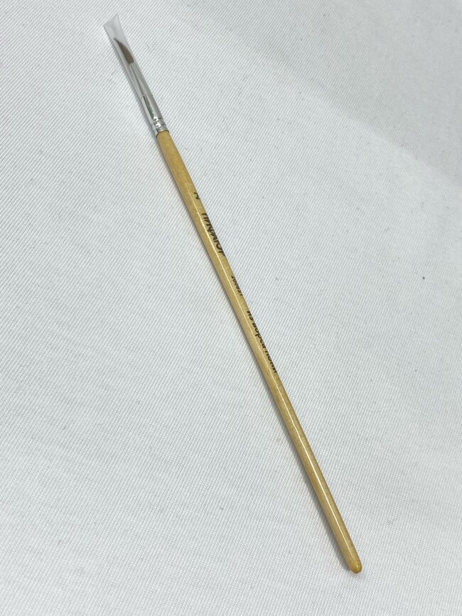 Кисть ПИФАГОР, ПОНИ, круглая, № 2, деревянная ручка, с колпачком