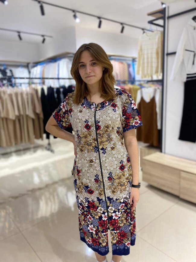 Халат женский на замке