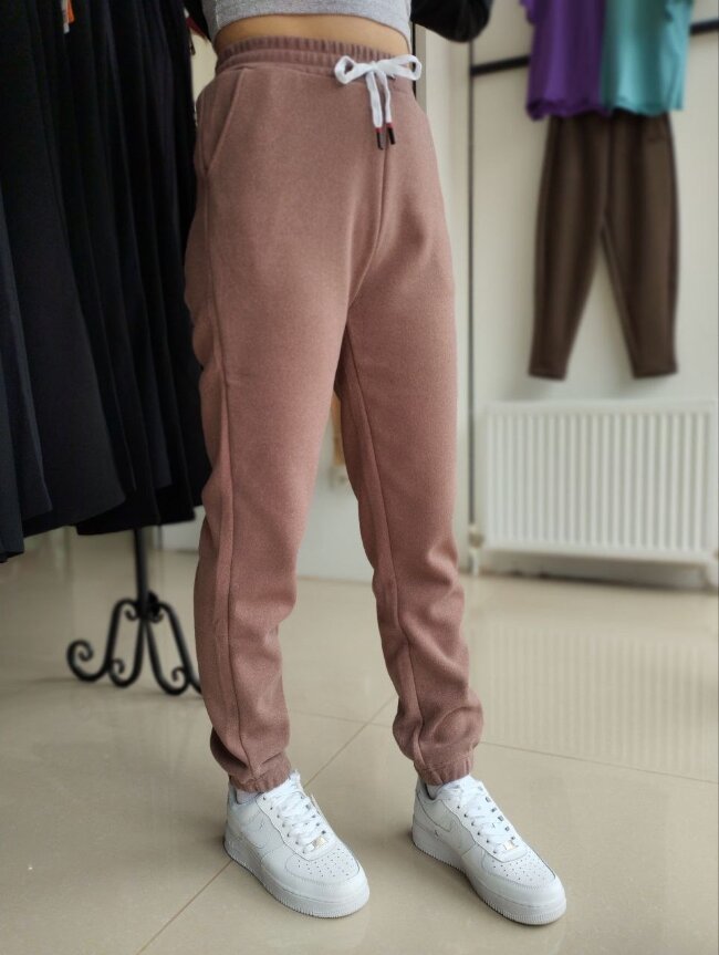 Брюки женские гладкий флис двухсторонний