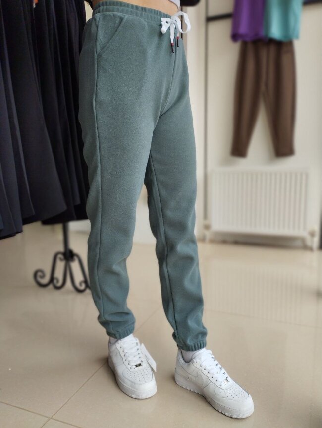 Брюки женские гладкий флис двухсторонний