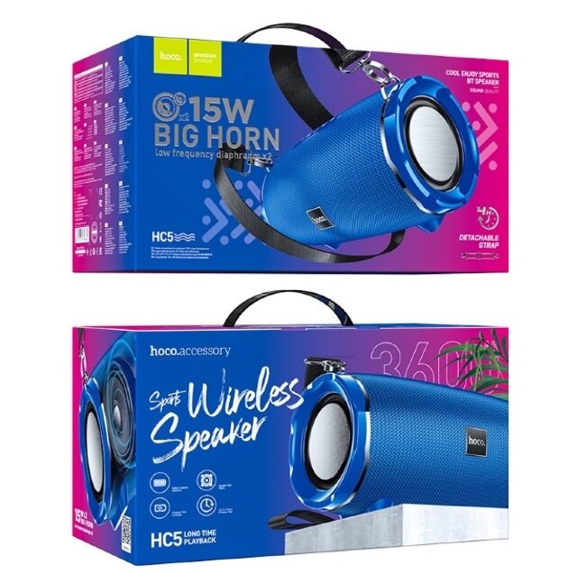 HOCO HC5 Cool Enjoy sports BT speaker blue