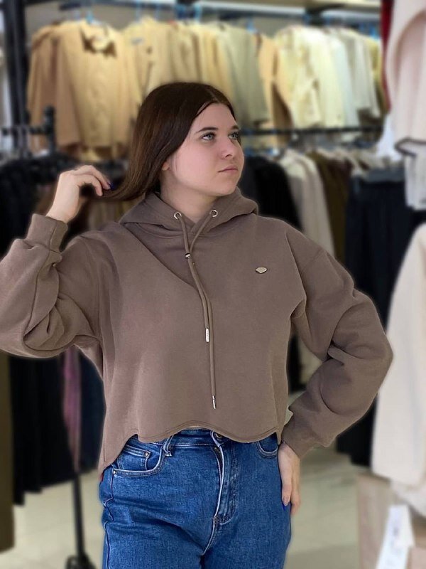 Худи женское укороченное Мок 37