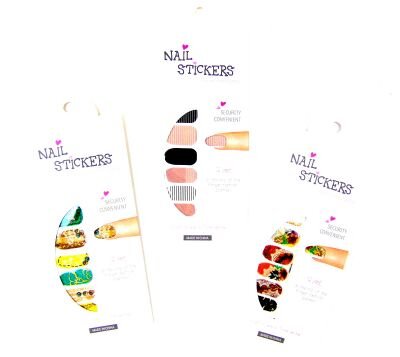 Наклейки для ногтей 12шт
