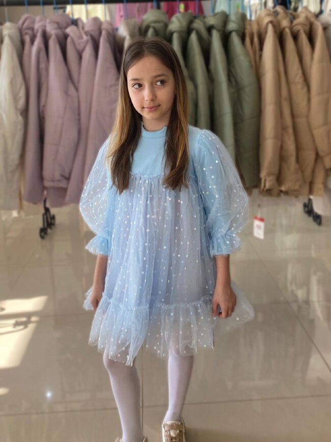 Платье с сеточкой