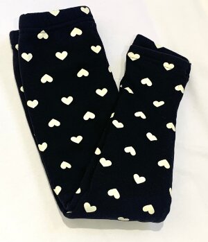 Лосины утеплённые с сердечками