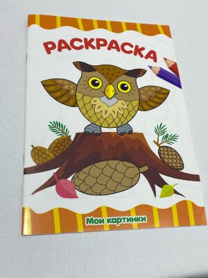 Книжка-раскраска А4 эконом. МОИ КАРТИНКИ, 195х276мм., 16стр.